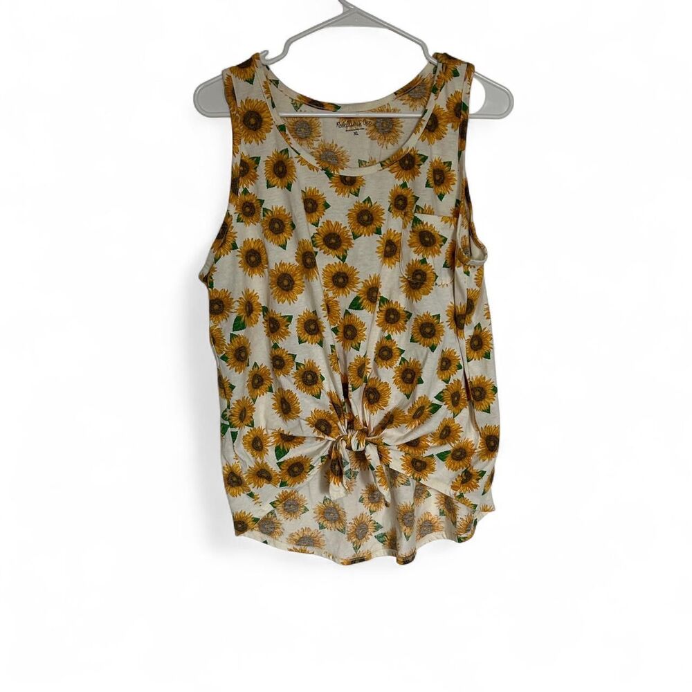 Rebellious-one sunflower tank top